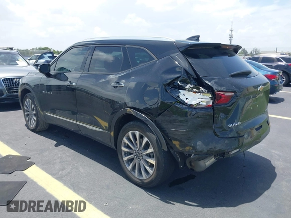 2022 Chevrolet Blazer Premier with VIN 3GNKBFR45NS177940, listed as a IAAI auction lot 42483925 with 42,865 mi miles and . Bid and sale history available at DreamBid. Image 3.