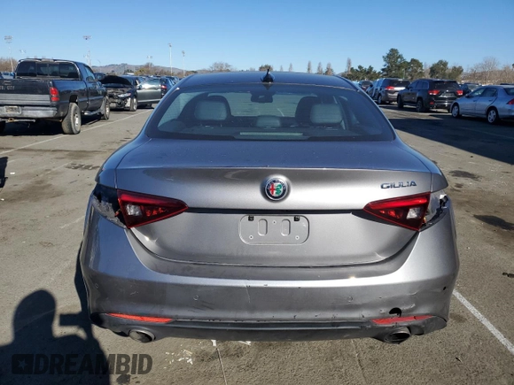 2021 Alfa Romeo Giulia Ti Sport with VIN ZARFAMBN9M7648222, listed as a Copart auction lot 42215985 with 50,861 mi miles and Salvage title. Bid and sale history available at DreamBid. Image 6.