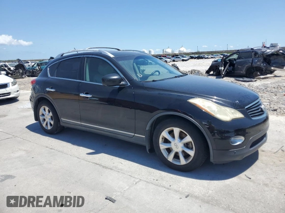 2009 Infiniti EX Journey with VIN JNKAJ09E59M900669, listed as a Copart auction lot 54713715 with 164,704 mi miles and Salvage Title. Bid and sale history available at carsss.com. Image 4.