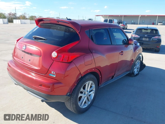 2013 Nissan Juke S with VIN JN8AF5MR0DT216626, listed as a IAAI auction lot 41067264 with 1 mi miles. Bid and sale history available at carsss.com. Image 4.