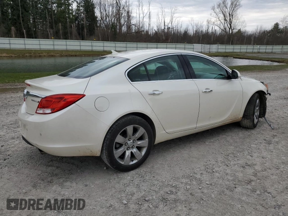 2013 Buick Regal Turbo Premium 1 with VIN 2G4GS5EV4D9176101, listed as a Copart auction lot 53747315 with 0 mi miles and Salvage Title. Bid and sale history available at carsss.com. Image 3.
