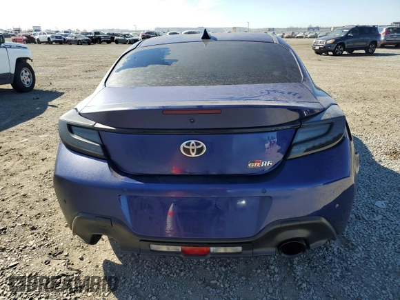 2023 Toyota GR86 with VIN JF1ZNBC12P8761297, listed as a Copart auction lot 82222144 with 0 mi miles and Salvage Title. Bid and sale history available at carsss.com. Image 6.