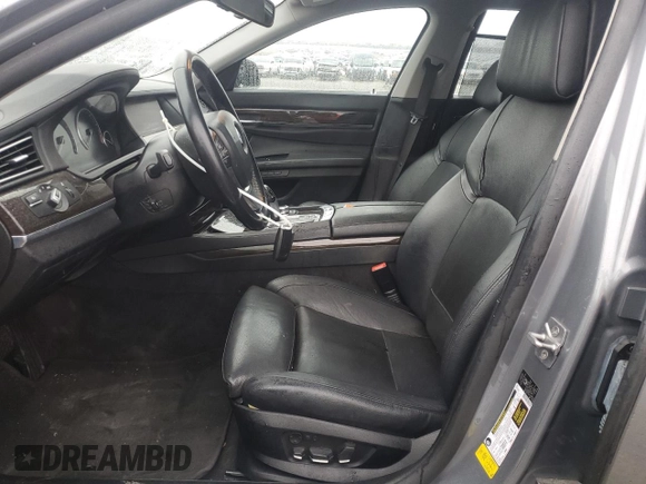 2012 BMW 7 Series 740Li with VIN WBAKB4C58CC576436, listed as a Copart auction lot 41396655 with 117,605 mi miles and Salvage title. Bid and sale history available at DreamBid. Image 7.