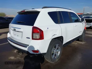 2016 Jeep Compass High Altitude Edition with VIN 1C4NJDEB8GD546245, listed as a IAAI auction lot 41557037 with 116,672 mi miles. Bid and sale history available at carsss.com. Image 4.