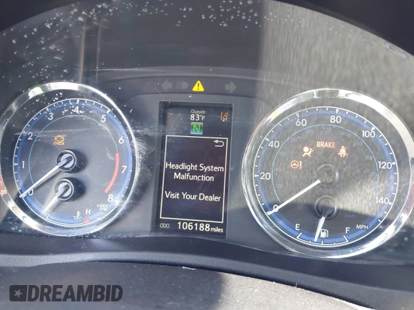 2019 Toyota Corolla L with VIN 2T1BURHE3KC207010, listed as a IAAI auction lot 42004596 with 106,188 mi miles and . Bid and sale history available at DreamBid. Image 7.