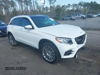 2018 Mercedes-Benz GLC with VIN WDC0G4JB4JV063765, listed as a IAAI auction lot 41520501 with 52,720 mi miles. Bid and sale history available at carsss.com. Image 1.