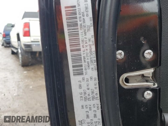 2017 Ram 1500 Express with VIN 1C6RR7KT5HS846449, listed as a Copart auction lot 55813295 with 77,539 mi miles and Salvage title. Bid and sale history available at DreamBid. Image 12.