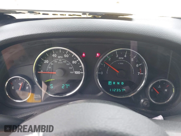 2015 Jeep Wrangler Unlimited Willys Wheeler with VIN 1C4BJWDG2FL643375, listed as a IAAI auction lot 42109724 with 112,357 mi miles and . Bid and sale history available at DreamBid. Image 7.