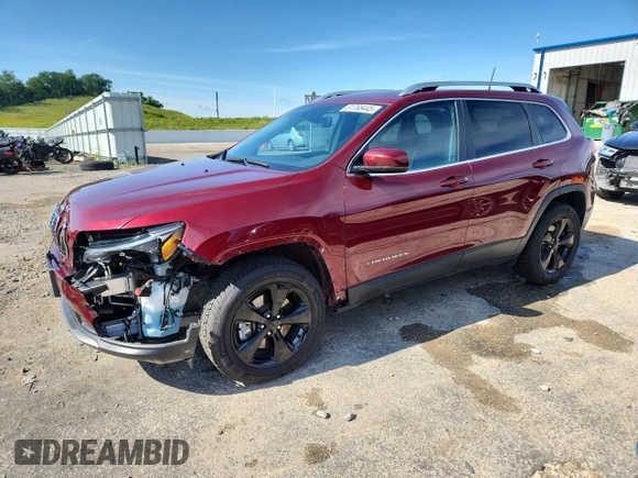 2020 Jeep Cherokee Limited with VIN 1C4PJMDX5LD621211, listed as a Copart auction lot 61768445 with 55,510 mi miles and Salvage title. Bid and sale history available at DreamBid. Image 1.