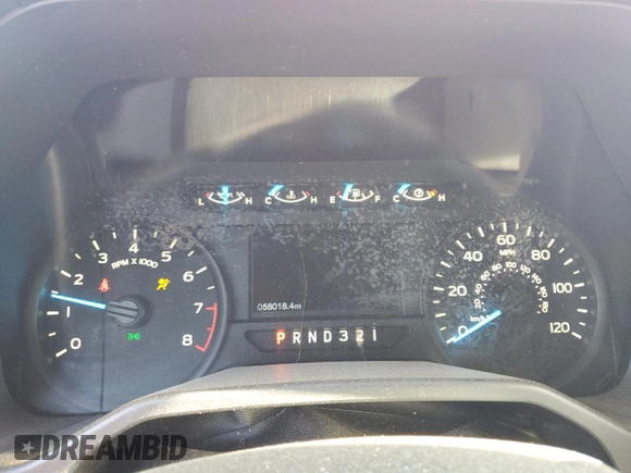 2015 Ford F-150 XLT with VIN 1FTEW1E85FKE49597, listed as a Copart auction lot 56359715 with 58,018 mi miles and Salvage title. Bid and sale history available at DreamBid. Image 9.