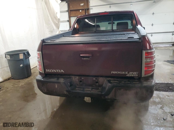 2011 Honda Ridgeline RTL with VIN 5FPYK1F58BB002497, listed as a Copart auction lot 47047345 with 110,800 mi miles and Salvage Title. Bid and sale history available at carsss.com. Image 6.