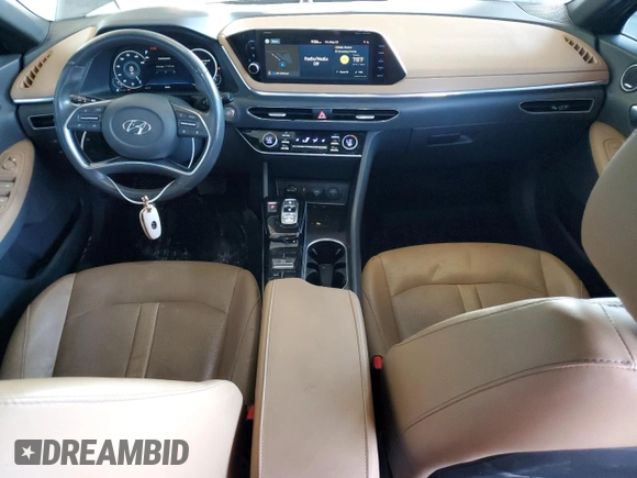 2020 Hyundai Sonata SEL z VIN 5NPEF4JA8LH006462, wystawiony jako Copart lot #58179245 z przebiegiem 49 975 mil mil oraz Szkoda całkowita • Salvage title. Historia ofert i sprzedaży dostępna na DreamBid. Obrazek 8.