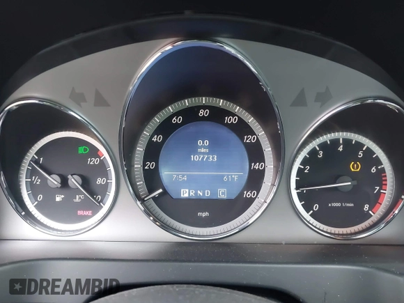 2009 Mercedes-Benz C-Class 3.5L Sport with VIN WDDGF56X89R063778, listed as a IAAI auction lot 42063607 with 107,733 mi miles. Bid and sale history available at carsss.com. Image 7.