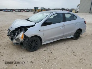 2024 Mitsubishi Mirage G4 ES with VIN ML32FUFJXRHF02498, listed as a Copart auction lot 45380155 with 12,901 mi miles and Salvage Title. Bid and sale history available at carsss.com. Image 1.