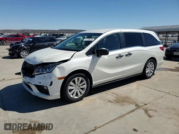 2018 Honda Odyssey LX with VIN 5FNRL6H2XJB101475, listed as a Copart auction lot 47706735 with 91,659 mi miles and Salvage Title. Bid and sale history available at carsss.com. Image 14.