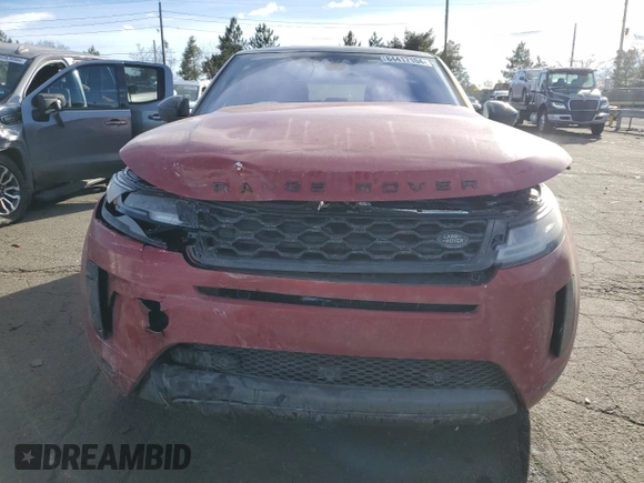2020 Land Rover Range Rover Evoque SE with VIN SALZP2FX2LH105818, listed as a Copart auction lot 84417104 with 27,829 mi miles and Salvage title. Bid and sale history available at DreamBid. Image 5.