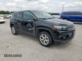 2025 Jeep Compass Sport with VIN 3C4NJDAN0ST515350, listed as a Copart auction lot 55109645 with 10,091 mi miles and Salvage title. Bid and sale history available at DreamBid. Image 4.