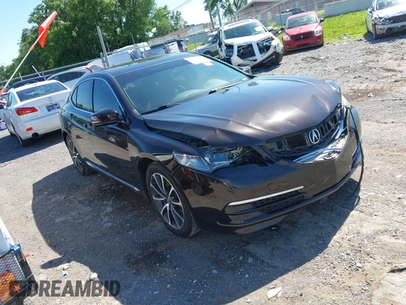 2015 Acura TLX V6 with VIN 19UUB2F31FA003907, listed as a IAAI auction lot 42292024 with 92,170 mi miles and . Bid and sale history available at DreamBid. Image 1.