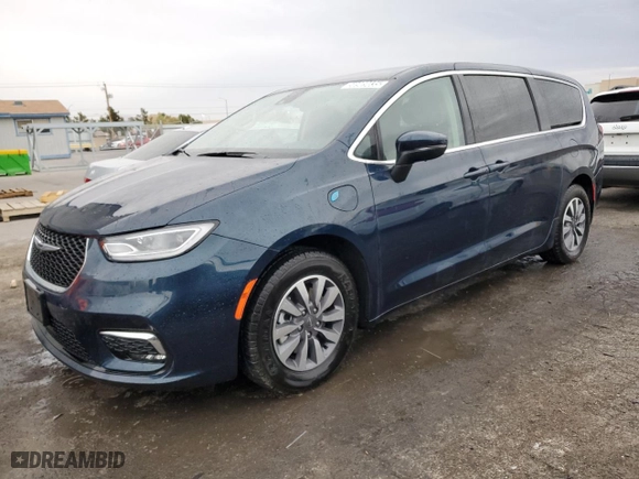 2023 Chrysler Pacifica Hybrid Touring L with VIN 2C4RC1L72PR632382, listed as a Copart auction lot 50989035 with 44,061 mi miles and Salvage Title. Bid and sale history available at carsss.com. Image 1.