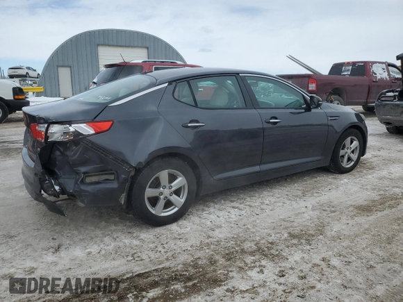 2015 Kia Optima LX with VIN 5XXGM4A76FG432993, listed as a Copart auction lot 45934855 with 206,204 mi miles and Salvage title. Bid and sale history available at DreamBid. Image 3.