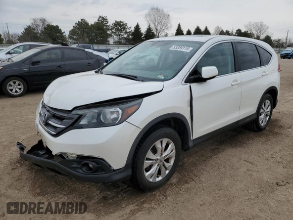 2014 Honda CR-V EX z VIN 5J6RM4H57EL012200, wystawiony jako Copart lot #53359115 z przebiegiem 100 590 mil mil oraz Szkody całkowita. Historia ofert i sprzedaży dostępna na DreamBid. Obrazek 1.