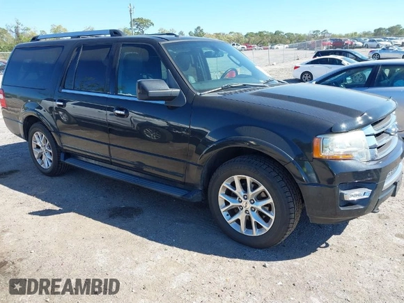 2015 Ford Expedition Max Limited with VIN 1FMJK2AT1FEF07080, listed as a IAAI auction lot 41833188 with 158,618 mi miles and . Bid and sale history available at DreamBid. Image 1.