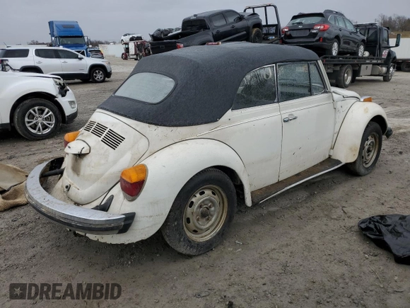 1978 Volkswagen Beetle with VIN 1582067349, listed as a Copart auction lot 47457725 with 346,185 mi miles and Salvage Title. Bid and sale history available at DreamBid. Image 3.