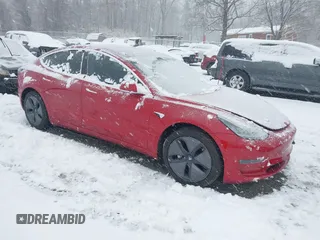 2019 Tesla Model 3 Long Range with VIN 5YJ3E1EB6KF193886, listed as a IAAI auction lot 41542020 with 1 mi miles. Bid and sale history available at carsss.com. Image 1.