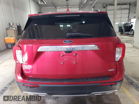 2020 Ford Explorer XLT with VIN 1FMSK8DH3LGB02241, listed as a Copart auction lot 53352625 with 36,009 mi miles and Salvage Title. Bid and sale history available at carsss.com. Image 6.