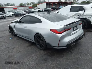 2022 BMW M4 Competition with VIN WBS33AZ04NCJ20184, listed as a IAAI auction lot 41205528 with 25,571 mi miles. Bid and sale history available at carsss.com. Image 3.