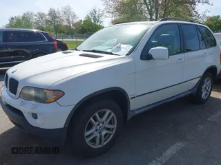 2005 BMW X5 3.0i with VIN 5UXFA135X5LY13404, listed as a IAAI auction lot 42158062 with 125,268 mi miles. Bid and sale history available at carsss.com. Image 2.