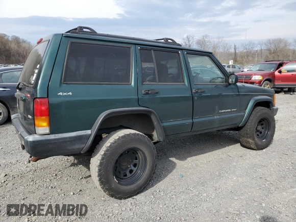 2001 Jeep Cherokee Sport with VIN 1J4FF48S61L575056, listed as a Copart auction lot 53808195 with 0 mi miles and Clean Title. Bid and sale history available at carsss.com. Image 3.