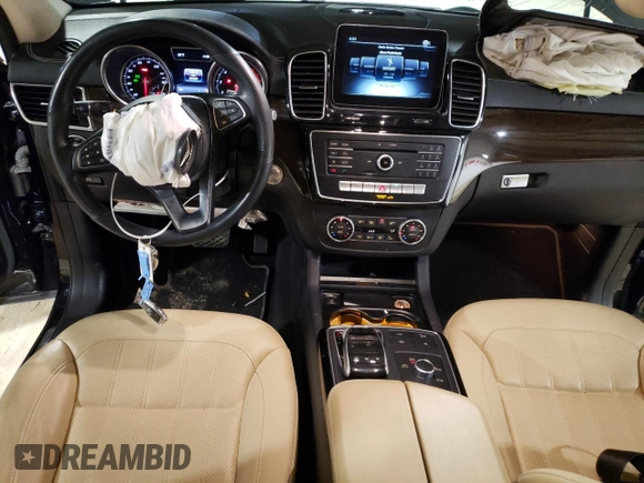 2019 Mercedes-Benz GLS with VIN 4JGDF6EE7KB235649, listed as a Copart auction lot 49802953 with 54,468 mi miles. Bid and sale history available at carsss.com. Image 8.