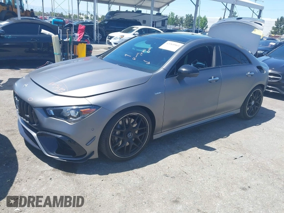 2023 Mercedes-Benz CLA 45 AMG with VIN W1K5J5DBXPN414966, listed as a IAAI auction lot 42265563 with 26,039 mi miles and . Bid and sale history available at DreamBid. Image 2.