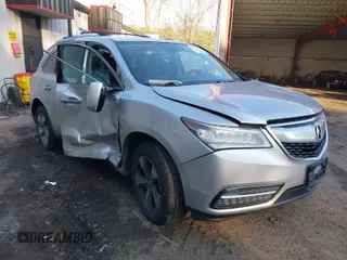 2014 Acura MDX with VIN 5FRYD4H27EB013078, listed as a IAAI auction lot 41668136 with 122,605 mi miles. Bid and sale history available at carsss.com. Image 1.