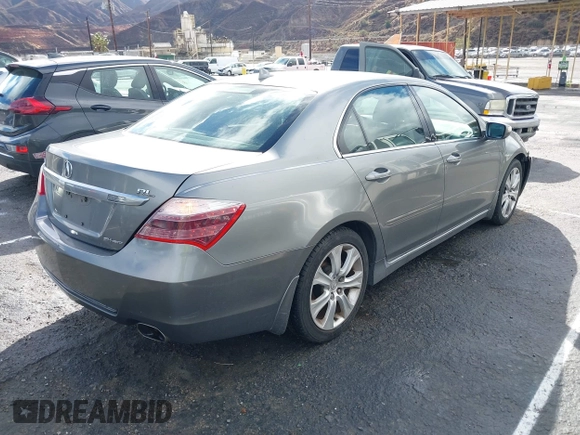 2009 Acura RL Tech Pkg with VIN JH4KB26629C000859, listed as a IAAI auction lot 41539982 with 206,401 mi miles. Bid and sale history available at carsss.com. Image 4.