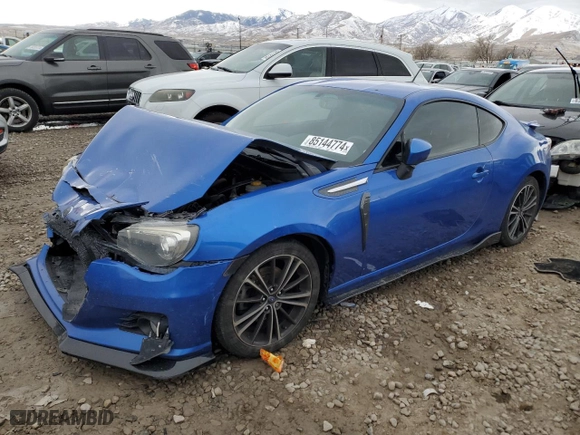 2014 Subaru BRZ Limited with VIN JF1ZCAC12E8603510, listed as a Copart auction lot 85144774 with 0 mi miles and Salvage Title. Bid and sale history available at carsss.com. Image 1.