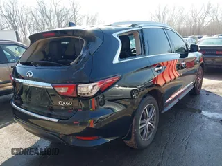 2017 Infiniti QX60 with VIN 5N1DL0MN7HC561106, listed as a IAAI auction lot 41768919 with 112,377 mi miles. Bid and sale history available at carsss.com. Image 4.