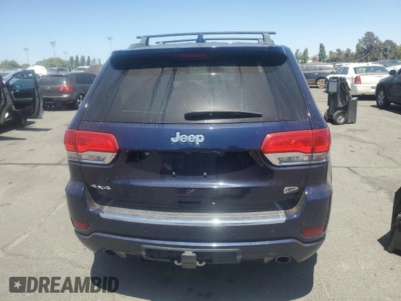 2015 Jeep Grand Cherokee Overland with VIN 1C4RJFCG0FC629863, listed as a Copart auction lot 63098475 with 92,426 mi miles and Salvage title. Bid and sale history available at DreamBid. Image 6.