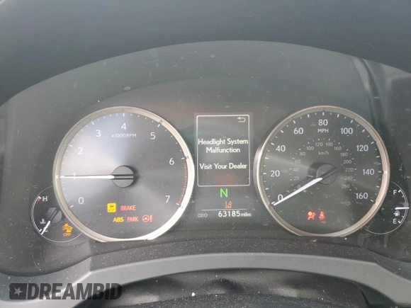 2019 Lexus IS 300 with VIN JTHBA1D25K5088023, listed as a Copart auction lot 59732565 with 63,185 mi miles and Salvage title. Bid and sale history available at DreamBid. Image 9.