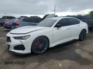 2022 Acura TLX Type S with VIN 19UUB7F04NA001148, listed as a Copart auction lot 56645635 with 36,417 mi miles and Salvage title. Bid and sale history available at DreamBid. Image 1.