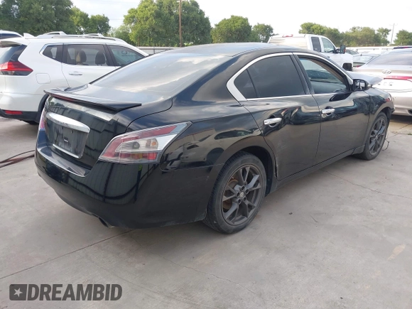 2014 Nissan Maxima SV with VIN 1N4AA5AP5EC499187, listed as a IAAI auction lot 42094212 with 196,747 mi miles and . Bid and sale history available at DreamBid. Image 4.