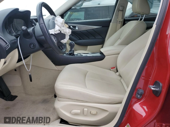 2016 Infiniti Q50 Premium with VIN JN1EV7AP8GM302802, listed as a Copart auction lot 88995315 with Not provided miles and Salvage title. Bid and sale history available at DreamBid. Image 7.