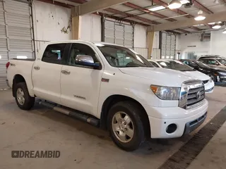 2008 Toyota Tundra Limited with VIN 5TBEV58198S476301, listed as a IAAI auction lot 41528085 with 230,233 mi miles and . Bid and sale history available at DreamBid. Image 1.