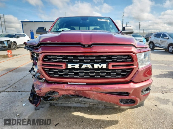 2022 Ram 1500 Big Horn z VIN 1C6SRFMT3NN194076, wystawiony jako Copart lot #58760505 z przebiegiem 75 849 mil mil oraz Szkoda całkowita • Salvage title. Historia ofert i sprzedaży dostępna na DreamBid. Obrazek 5.