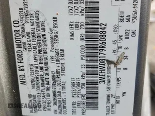 2009 Mercury Milan Premier z VIN 3MEHM08179R608842, wystawiony jako Copart lot #42044665 z przebiegiem 169 146 mil mil oraz Szkoda całkowita • Salvage title. Historia ofert i sprzedaży dostępna na DreamBid. Obrazek 14.