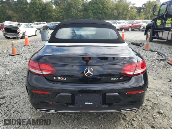 2023 Mercedes-Benz C 300 with VIN W1KWK8EB9PG131917, listed as a Copart auction lot 71820184 with 9,781 mi miles and Salvage Title. Bid and sale history available at DreamBid. Image 6.