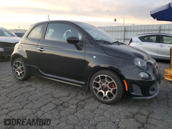 2015 FIAT 500 Turbo with VIN 3C3CFFHH1FT733473, listed as a Copart auction lot 86531054 with 96,923 mi miles and Clean Title. Bid and sale history available at carsss.com. Image 4.