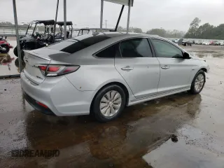 2017 Hyundai Sonata Hybrid SE with VIN KMHE24L11HA055375, listed as a Copart auction lot 76179663 with 100,776 mi miles. Bid and sale history available at carsss.com. Image 3.