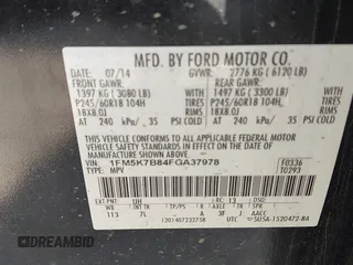 2015 Ford Explorer with VIN 1FM5K7B84FGA37978, listed as a IAAI auction lot 42063845 with 166,896 mi miles and . Bid and sale history available at DreamBid. Image 9.